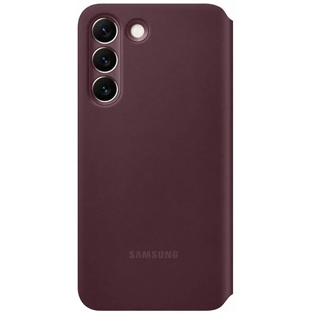 Оригінальний чохол-книжка Samsung для Galaxy S22 Plus S-View Flip Cover Smart Burgundy - фото 5