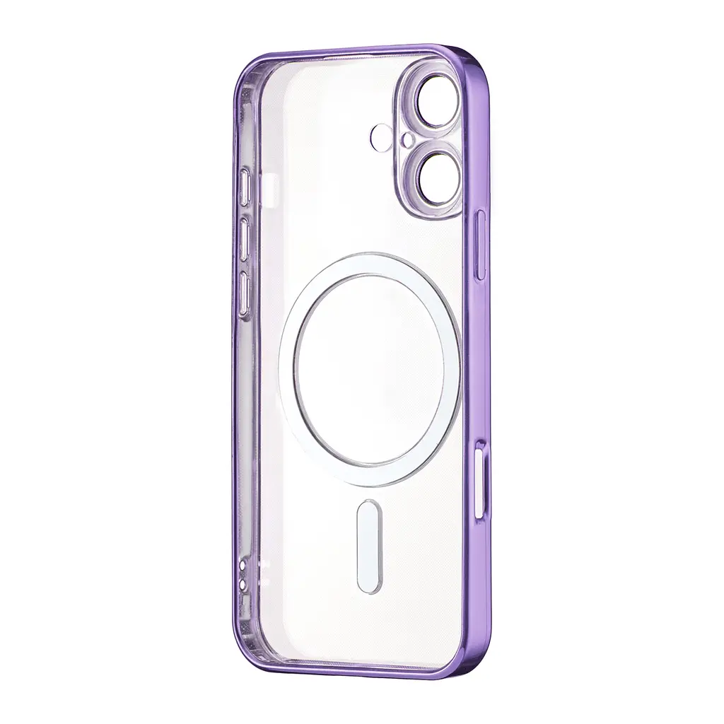 Чохол Ductil Metallic Edge with MagSafe (Protected Camera & Lens) iPhone 16 Deep Purple - фото 3