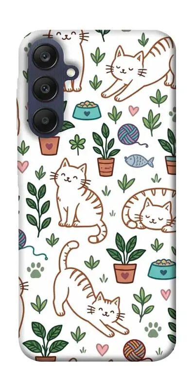 TPU чохол Demsky Cats pattern для Samsung Galaxy A25 5G