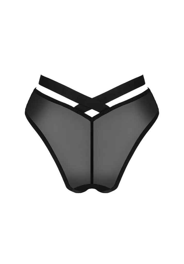 Сексуальные трусики Obsessive Brasica XS/S черный - фото 8