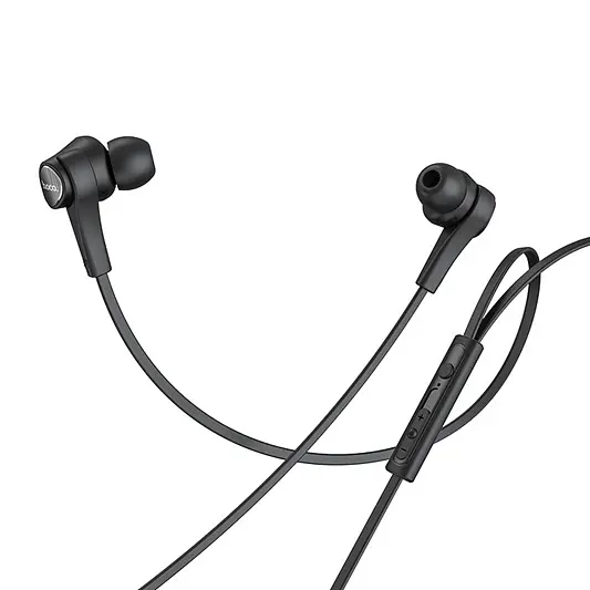 Проводные наушники Hoco M66 Passion in-line control eaphones with mic Hi-Res, 3.5mm, 1.2m, black - фото 2