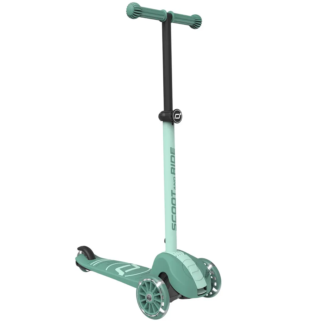 Самокат Scoot and Ride Highwaykick-3s колеса світяться 3+ років сіро-зелений (SR-00939) - фото 8