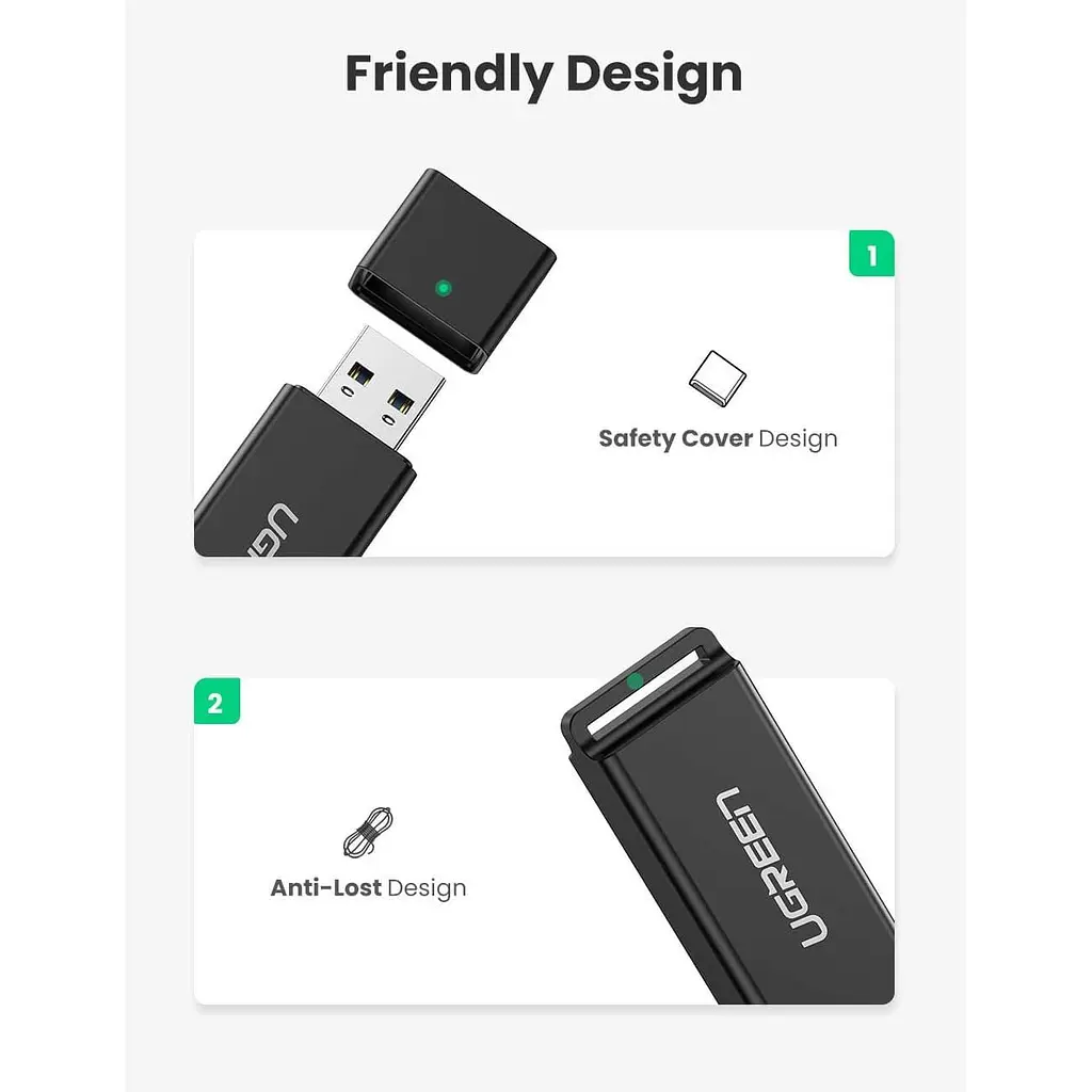 Кардридер Ugreen Card Reader TF/SD USB 3.0 Black (40752) - фото 9