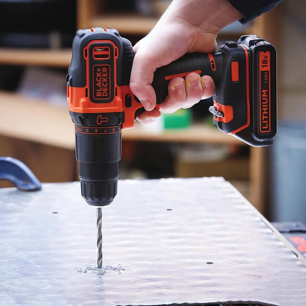 Дрель-шуруповерт Black+Decker BDCHD18KB [119537] - фото 6