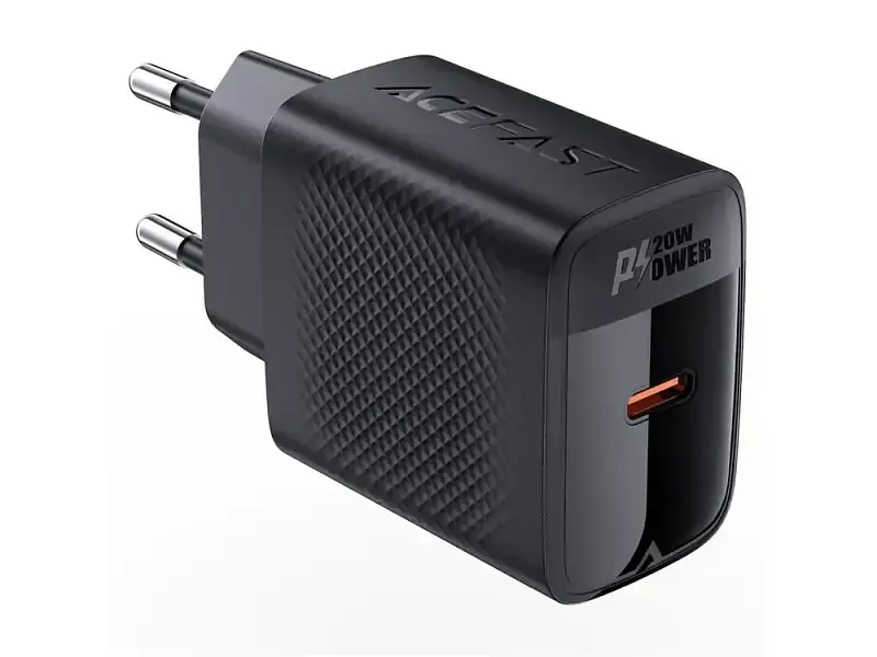 Блок живлення Acefast A82 20 W GaN Black (6974316283232) - фото 2
