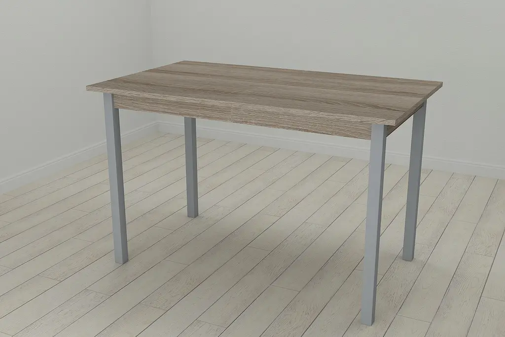 Стіл кухонний Ferrum-decor Маріо 75x120x70 Сірий ДСП Сонома Трюфель 16мм (FRD-106329) - фото 2
