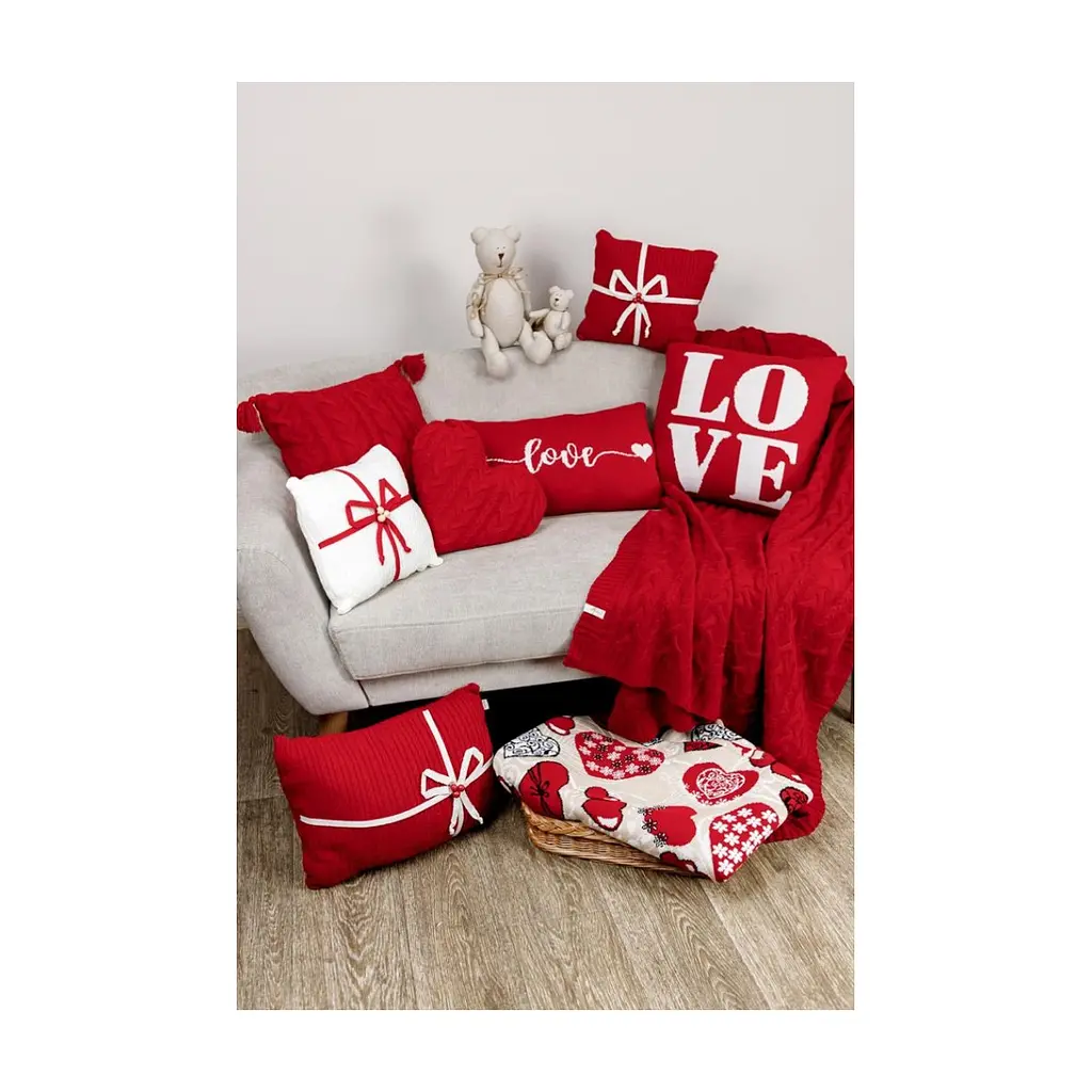 Наволочка Прованс декоративна в'язана LOVE 45х45 (033151) - фото 3