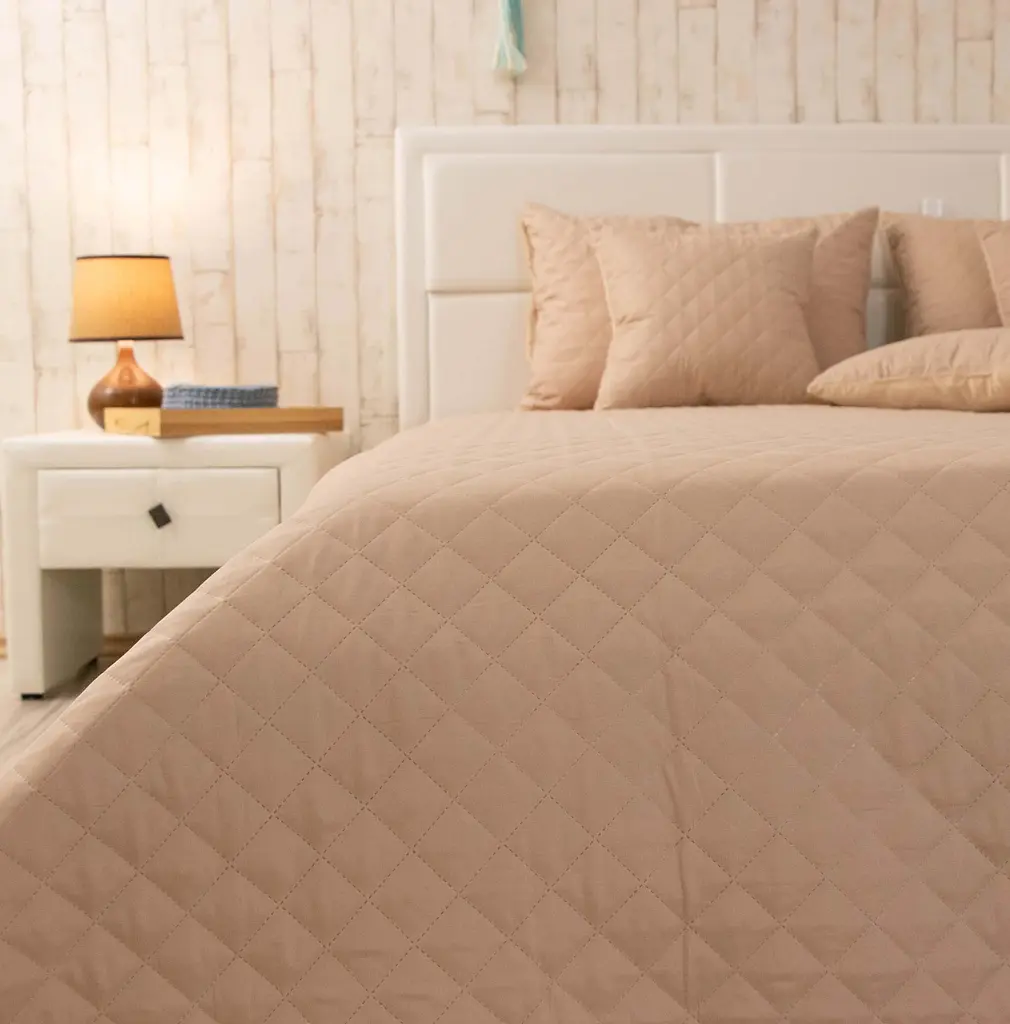 Покривало Руно VeLour 150х220 "Beige ромб" (360.55_Beige ромб) - фото 5