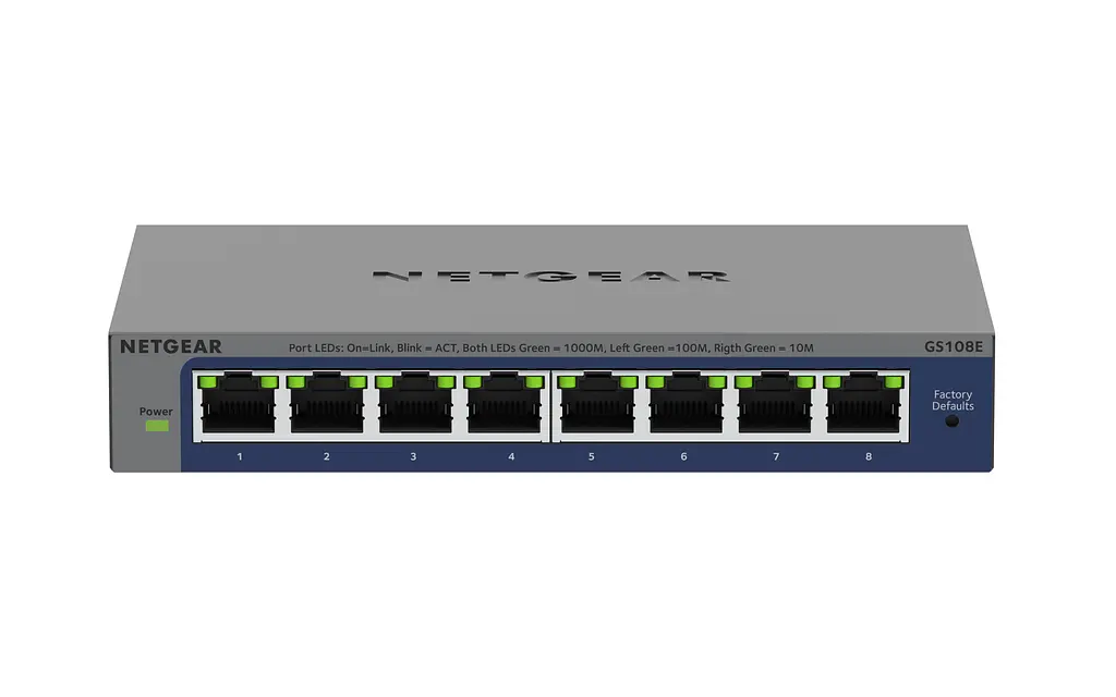Коммутатор GS108E 8xGE, WebSmart NETGEAR teh0018167 - фото 2