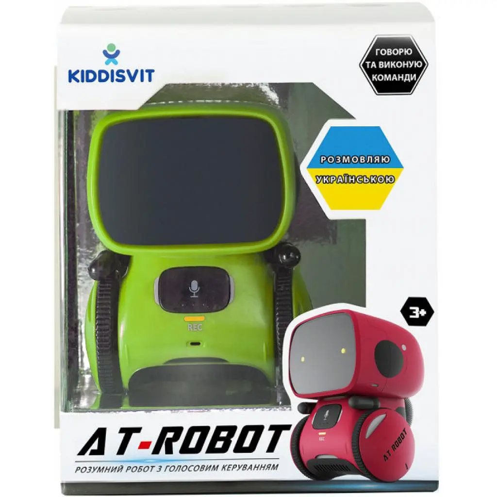 Інтерактивна іграшка AT-Robot робот з голосовим управл.зелений, укр (AT001-02-UKR) - фото 3