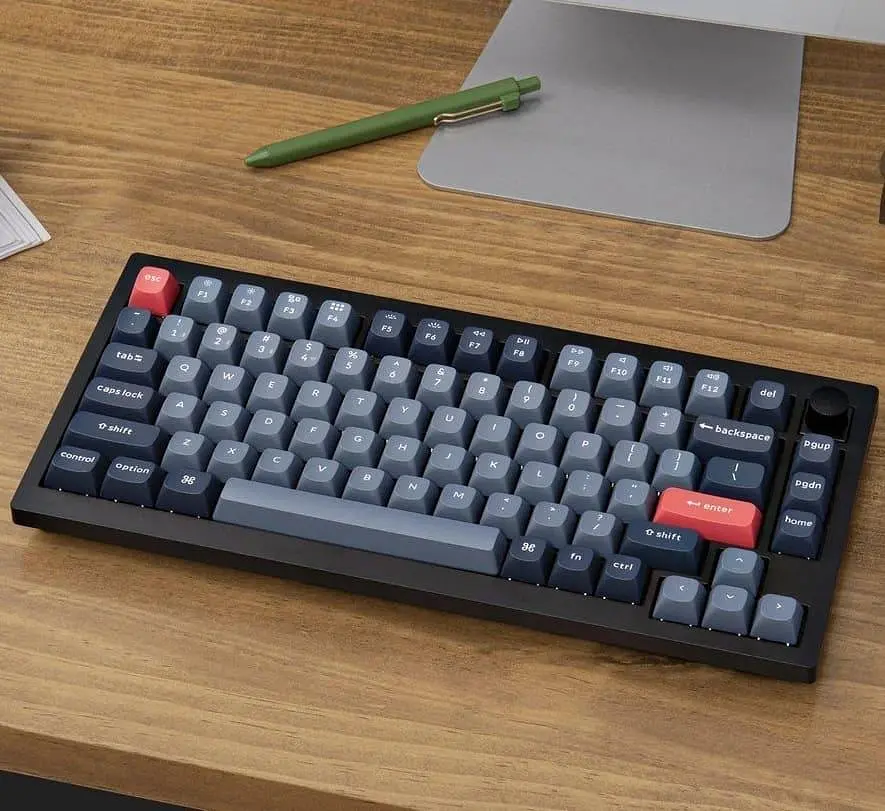 Клавіатура Keychron V1 Max 81 Key Gateron Jupiter Red Hot-Swap RGB Knob Carbon Black (V1MD1_KEYCHRON) - фото 9
