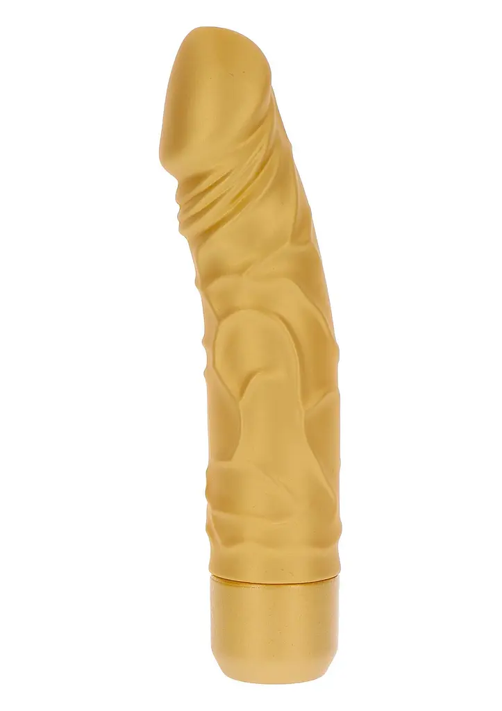 Вібратор ToyJoy Gold Dicker, 20 см (золотий)