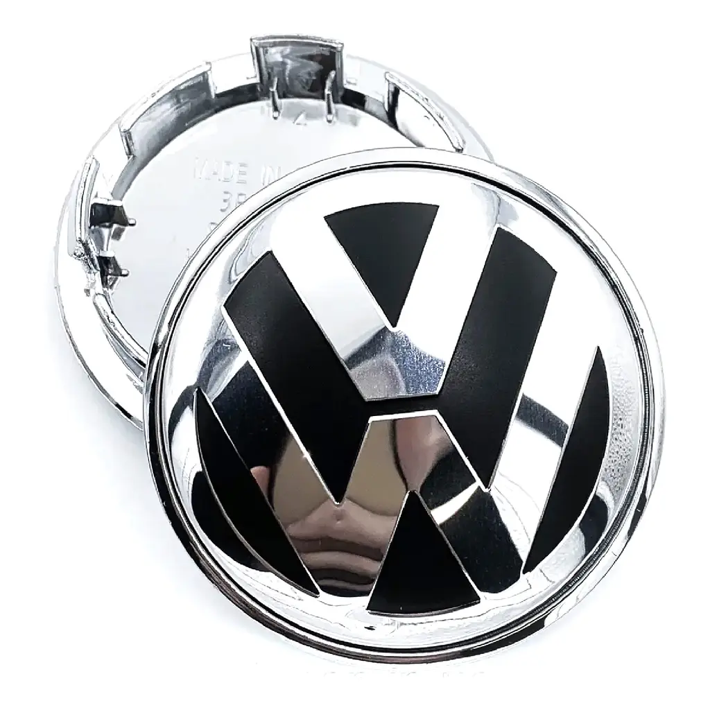 Ковпачки заглушки на литі диски Volkswagen 56 / 52 мм Хром 1 шт (5G0601171B) - фото 2