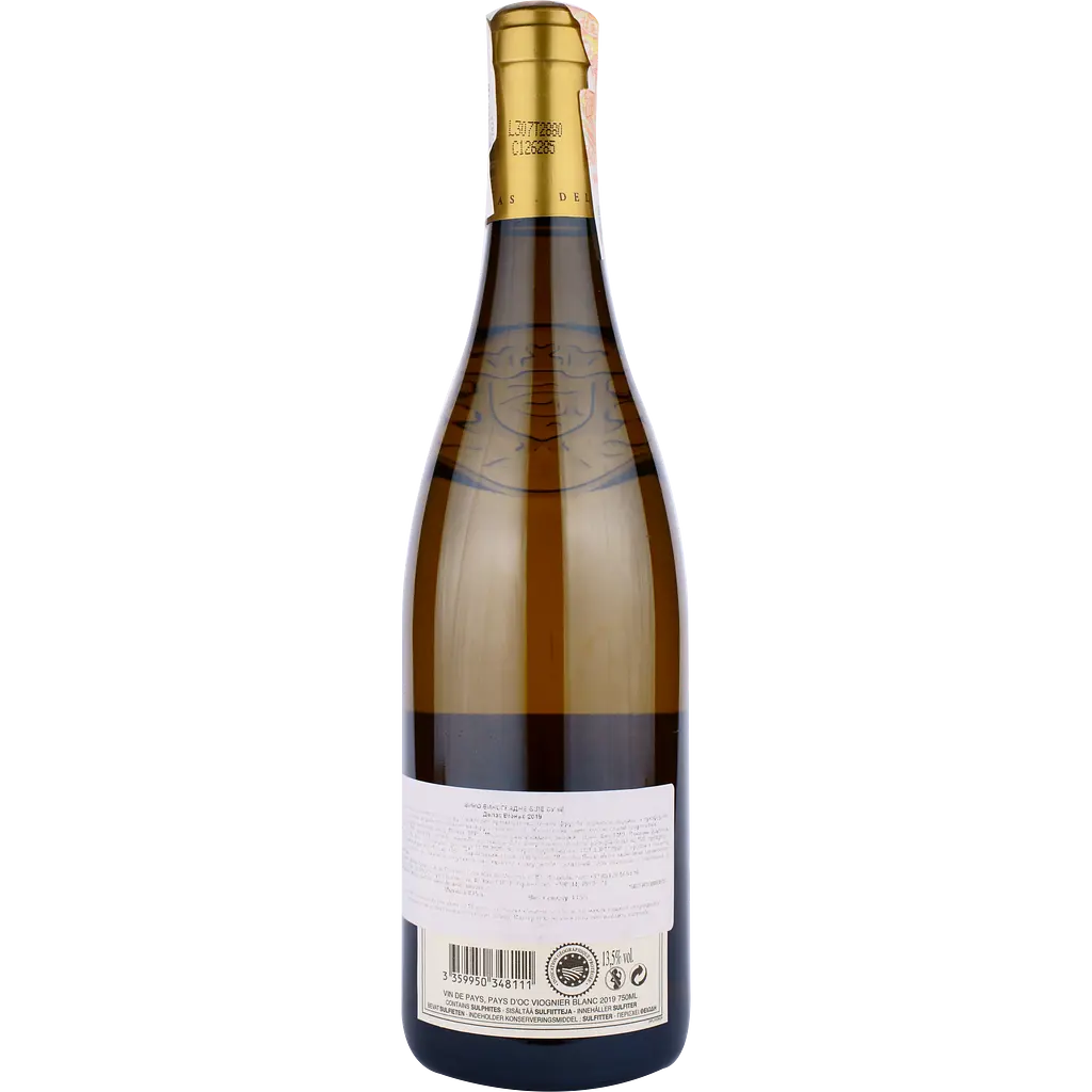 Вино Delas Viognier Vin de Pays, Pays D'Oc IGP, белое, сухое, 0,75 л - фото 2