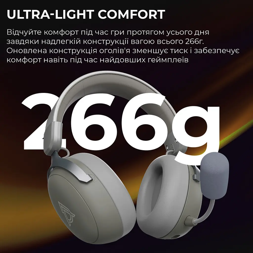 Bluetooth-гарнітура Ajazz AHM08 MAX 3-Mode Сірий (AHM08-MAX-GW) - фото 10