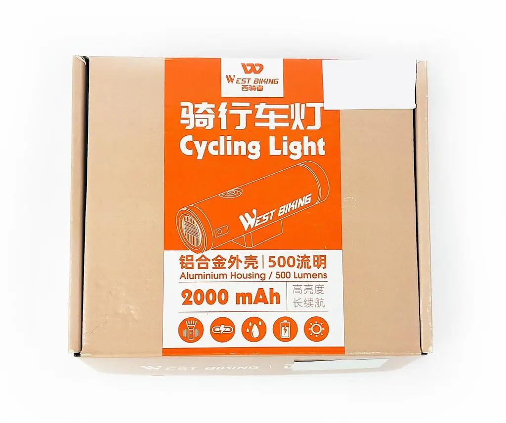 Велосипедна фара передня West Biking YP0701332 1хT6 Led 500 Lm USB 2000 mAh 10.7х4х3.1 см (G0000932) - фото 5