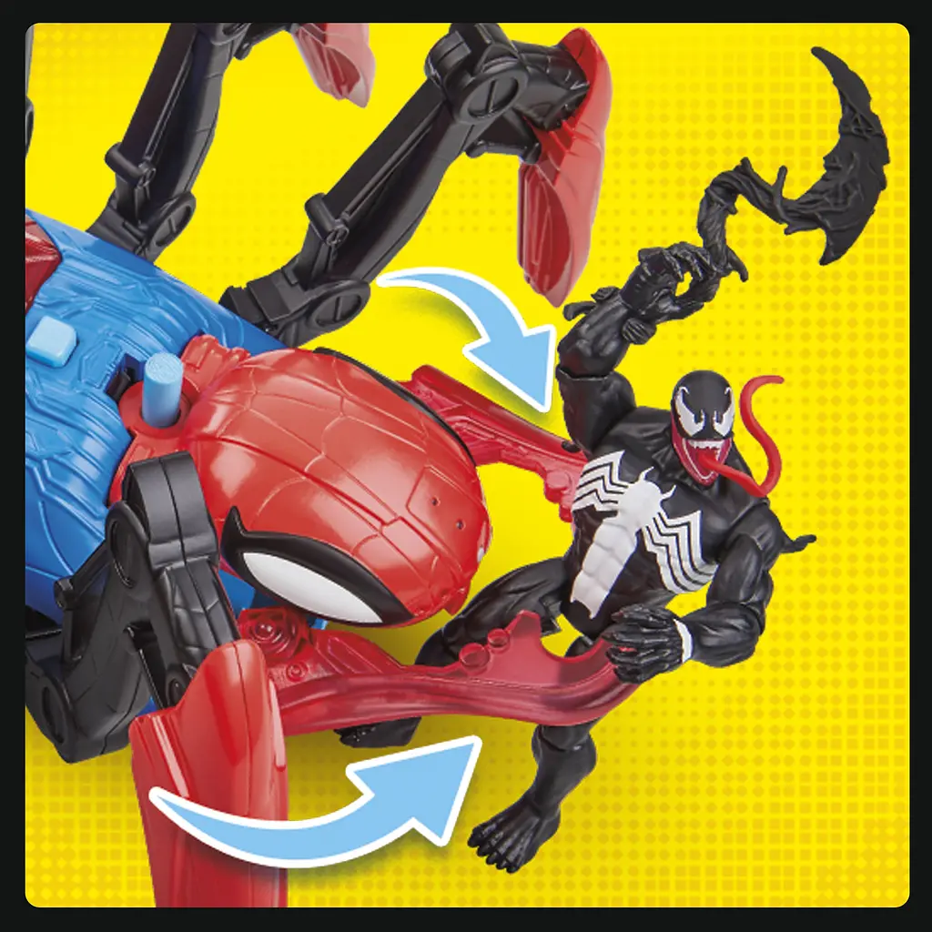 Набір іграшковий Marvel стріляючий павук Веб сплешерс з фігуркою Людини-павука (F7845) - фото 6