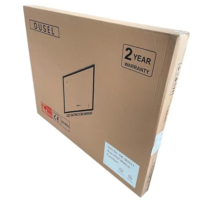 Дзеркало Dusel Led DE-M0065D Black 120x75 см сенсорне включення + підігрів, Чорний - фото 5