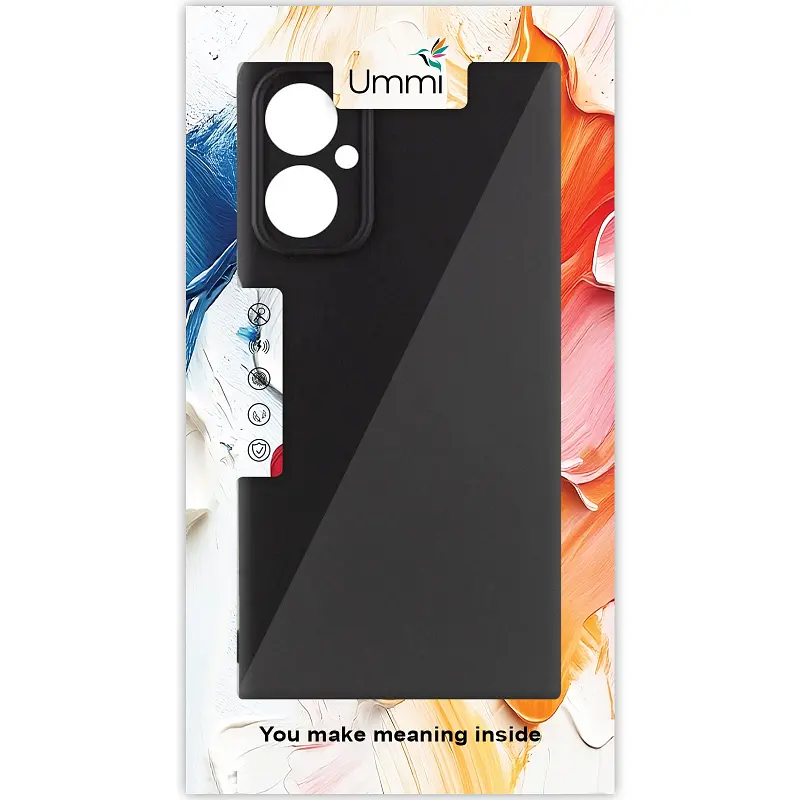 Чохол Silicone Cover Ummi Lakshmi Full Camera (AA) для Motorola Moto G55 5G Чорний/Black - фото 2