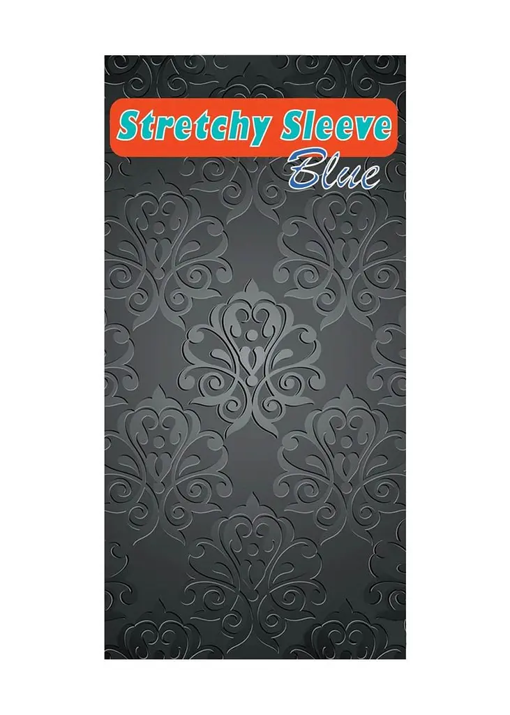 Насадка на пеніс Boss Series Stretchy Sleeve 7 см блакитний - фото 2