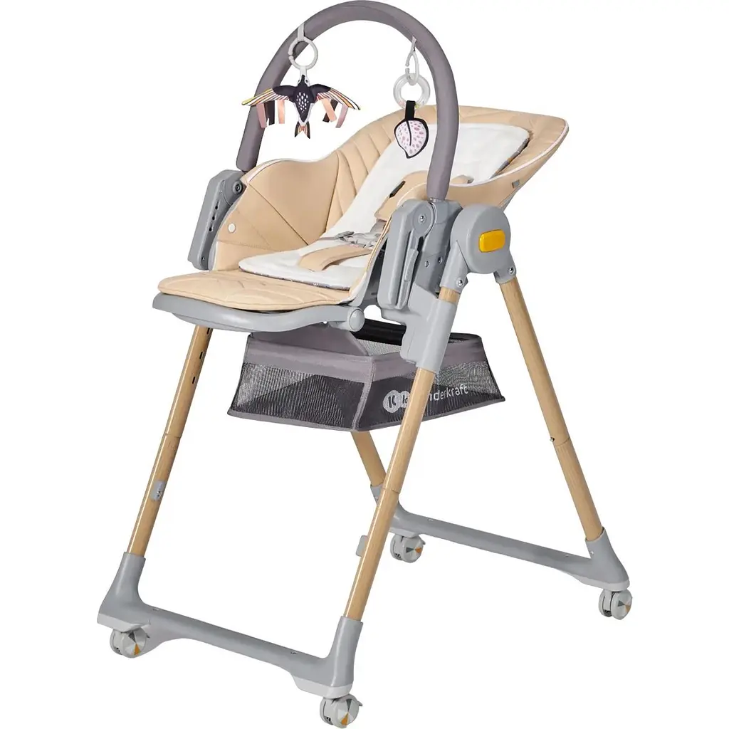 Стільчик для годування Kinderkraft Lastree Beige Wood бежевий (00-00304465) - фото 2