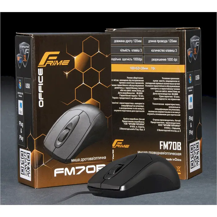 Мышь Frime FM-070B USB Black - фото 4