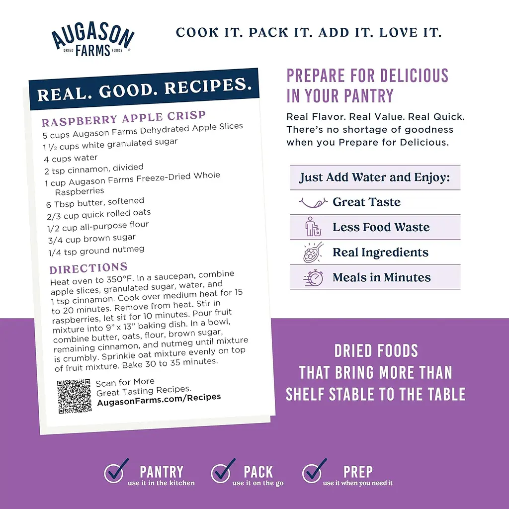 Сублімована малина з великим терміном придатності 30 років Augason Farms, 23 порції (101202) - фото 2