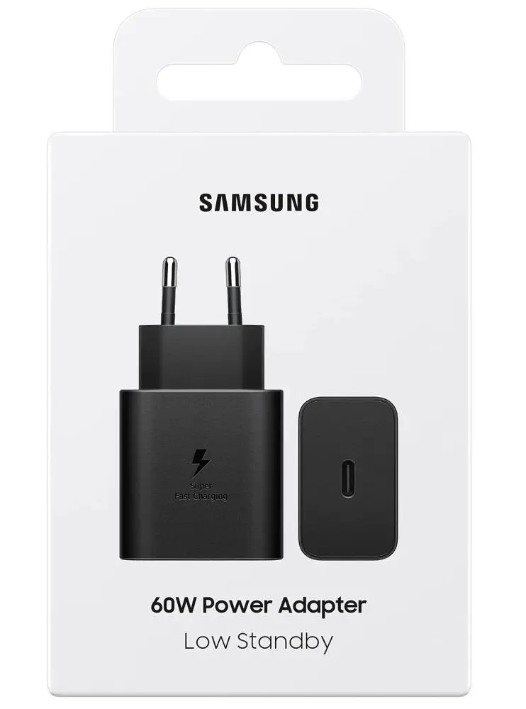 Мережевий зарядний пристрій Samsung 60W Black (EP-T6010NBEGWW) - фото 5