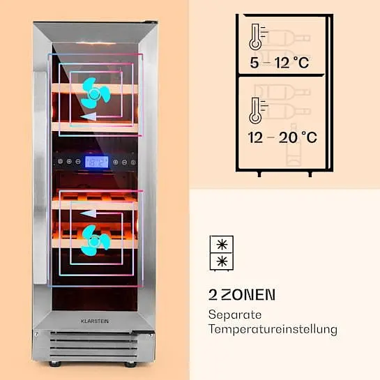 Холодильник винний KLARSTEIN Vinovilla 17(10032030) - фото 6
