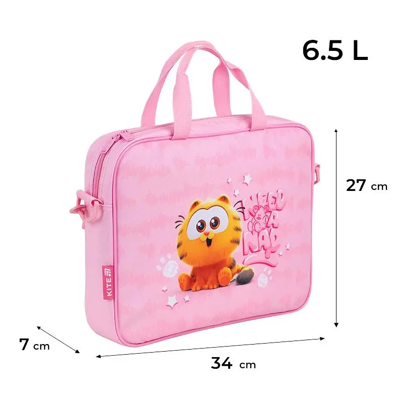 Школьная текстильная сумка Kite Garfield (GF26-589) - фото 6
