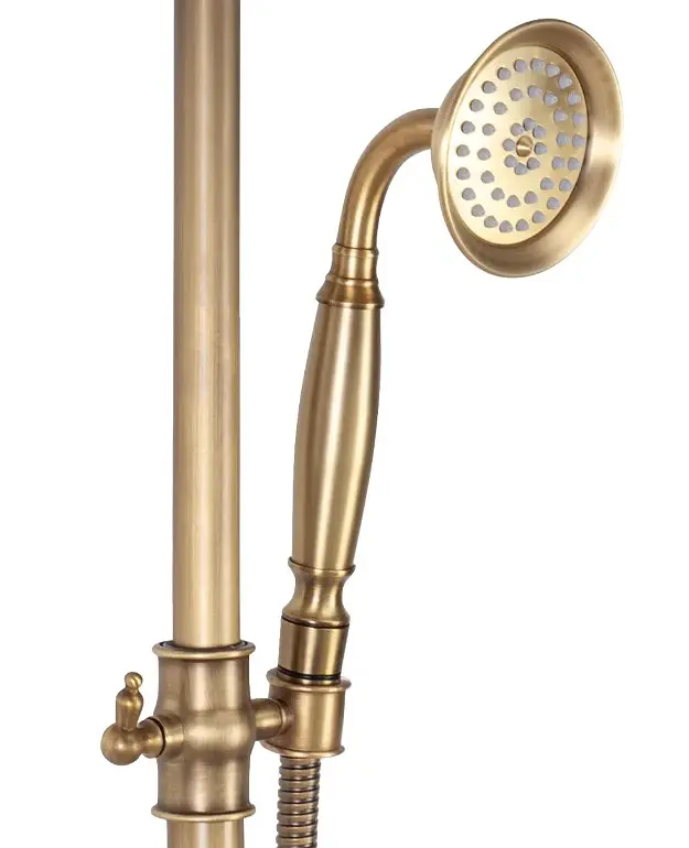 Душевая система Rea Bergamo antique bronze с изливом REA-P5002, Бронза - фото 5