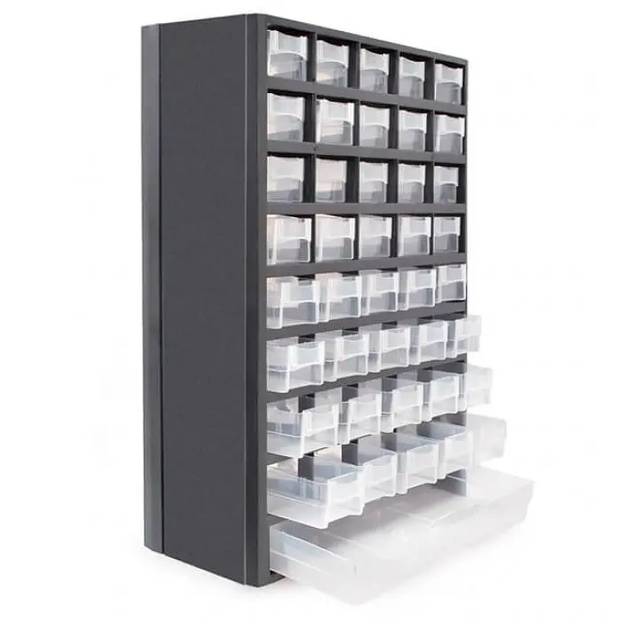 Пластиковий органайзер вертикальний для дрібниць 12" 310*138*490 мм INTERTOOL BX-4012 - фото 2