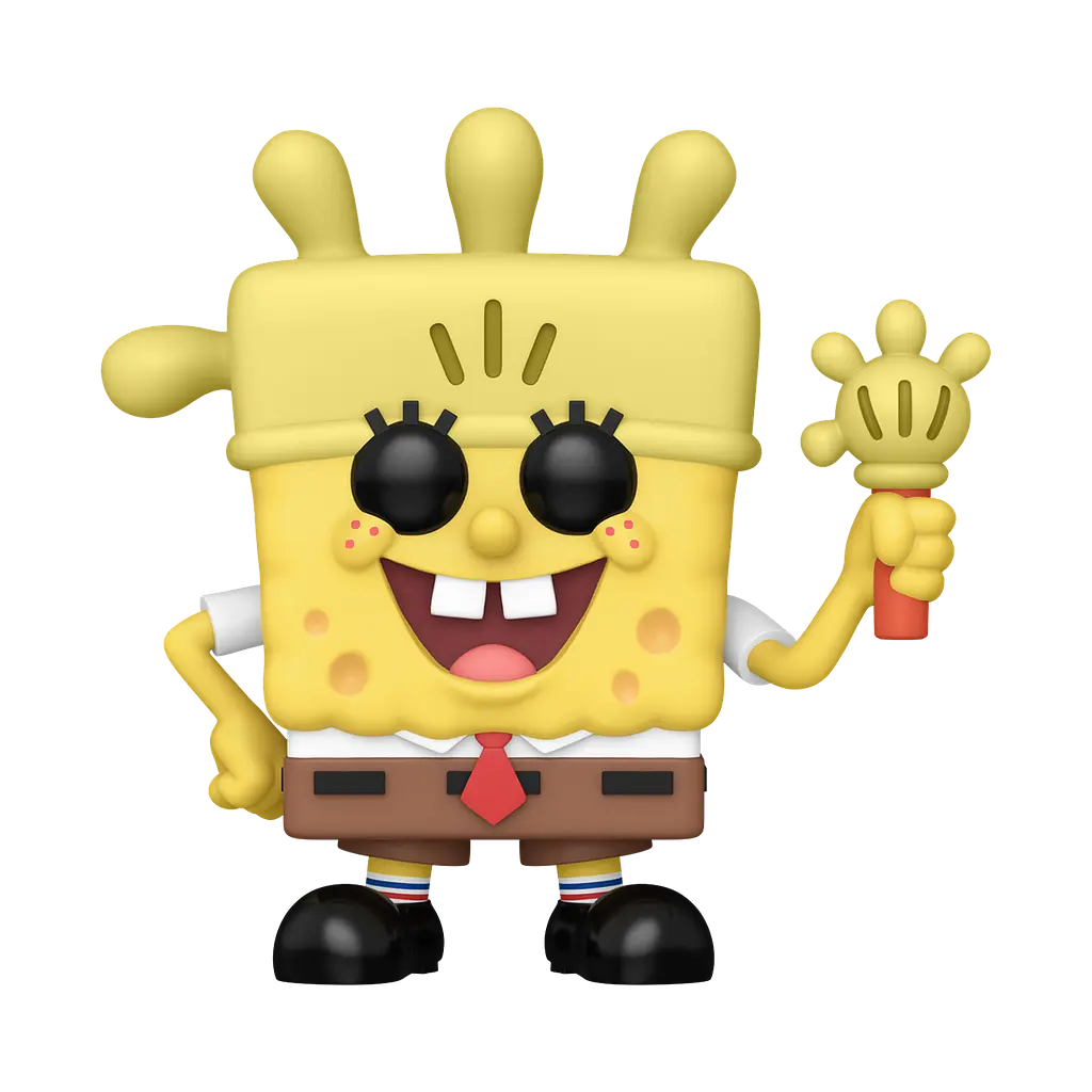 Коллекционная фигурка Funko Pop Губка Боб Перчатка SpongeBob Glove Light  10 см FP SB 1671 - фото 2
