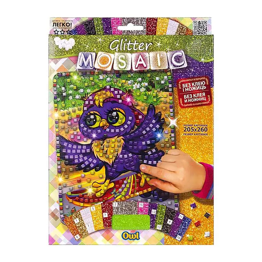 Мозаїка Danko Toys Owl від 5 років 29,5х21,5х2 см Коричневий (RN-250-N-958)