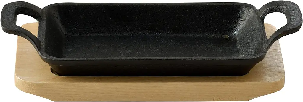 Чавунна мініформа з сервер. дошкою MasterPro Cook & share, 17х10 см, прямокутна (BGMP-3807-4)
