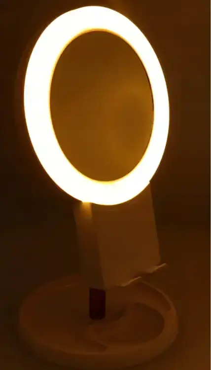 Зеркало косметическое настольное с подставкой для телефона LED подсветкой Bailong BL-JG-003 - фото 7