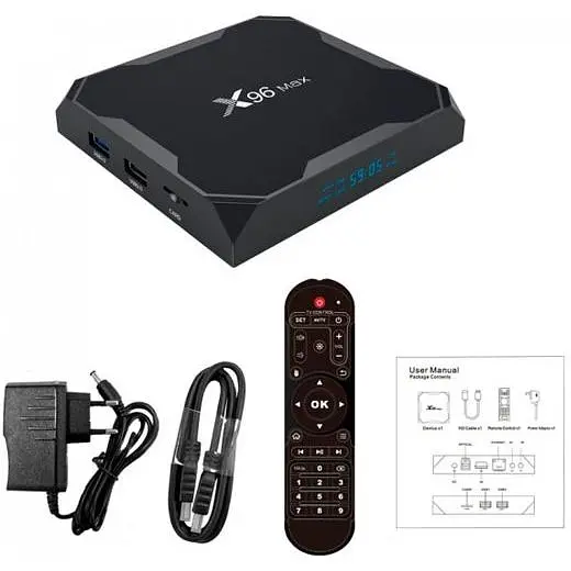 Стаціонарний медіаплеєр Vontar X96 Max Plus (смарт ТВ приставка) 4GB/32GB чорний (X96 Max Plus (4/32)_1799) - фото 7