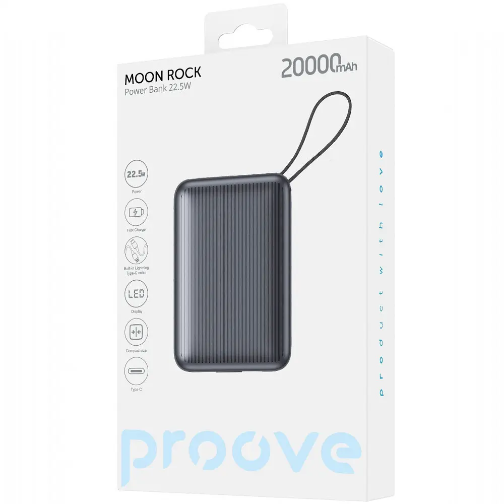 Портативна Батарея Proove Moon Rock 22.5W 20000mAh - фото 2