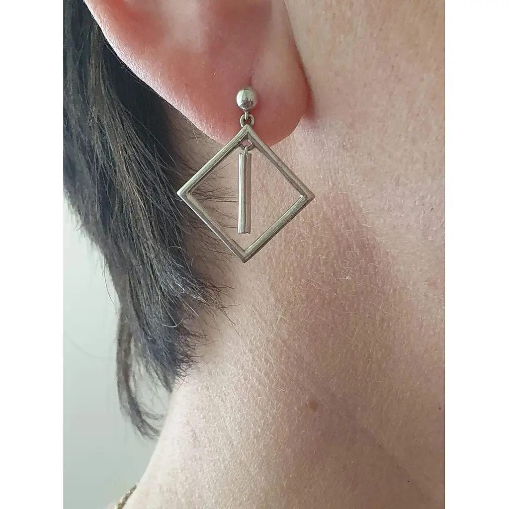 Серебряные серьги-пуссеты Империя золота. СП477С - фото 4