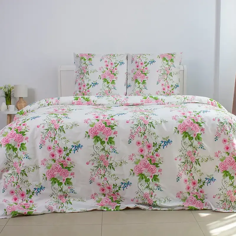 Постільна білизна ТЕП Soft Dreams Floral Dream бязь 70x70 євро білий - фото 2