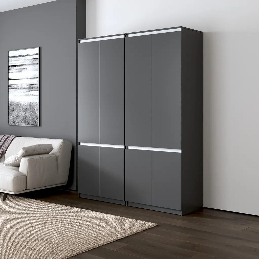 Шафа для одягу Vays, зі штангою та полицями, комплект з 2 шаф R10+R24 - фото 10