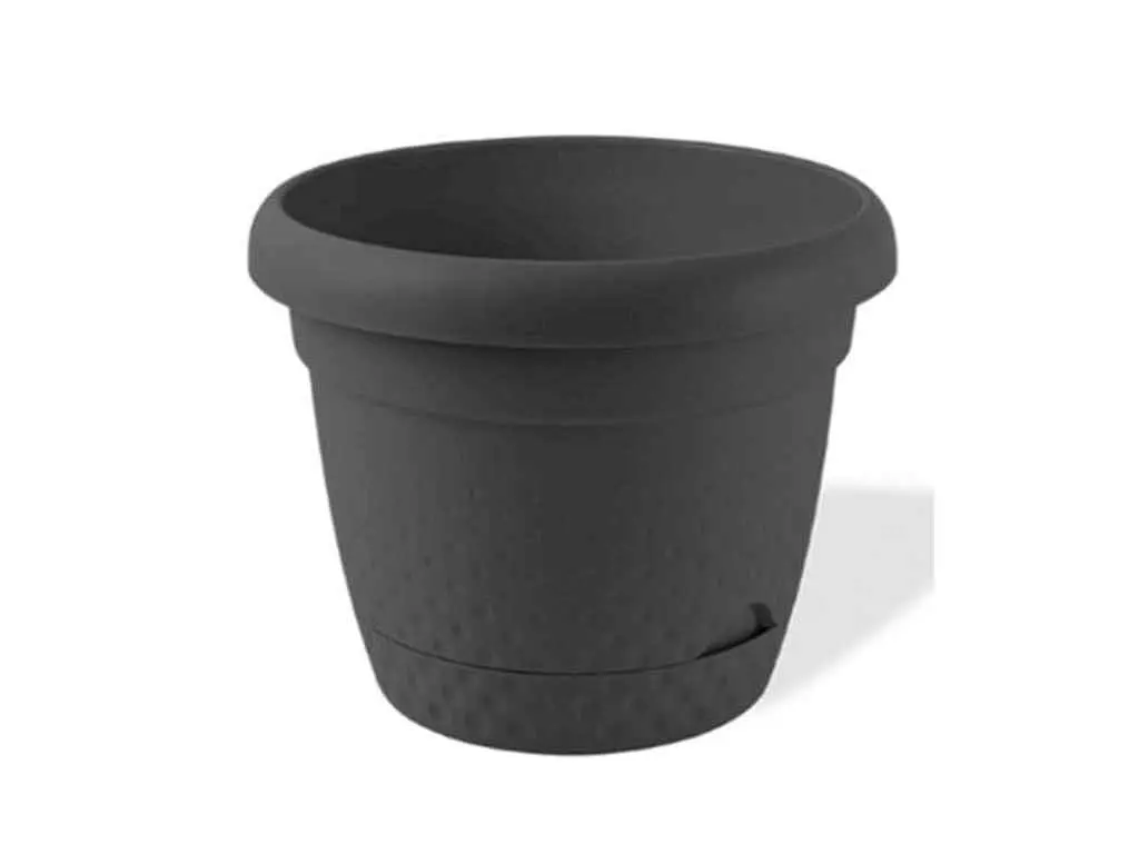 Горщик для квітів KARASU 4,9 л PEARL чорний