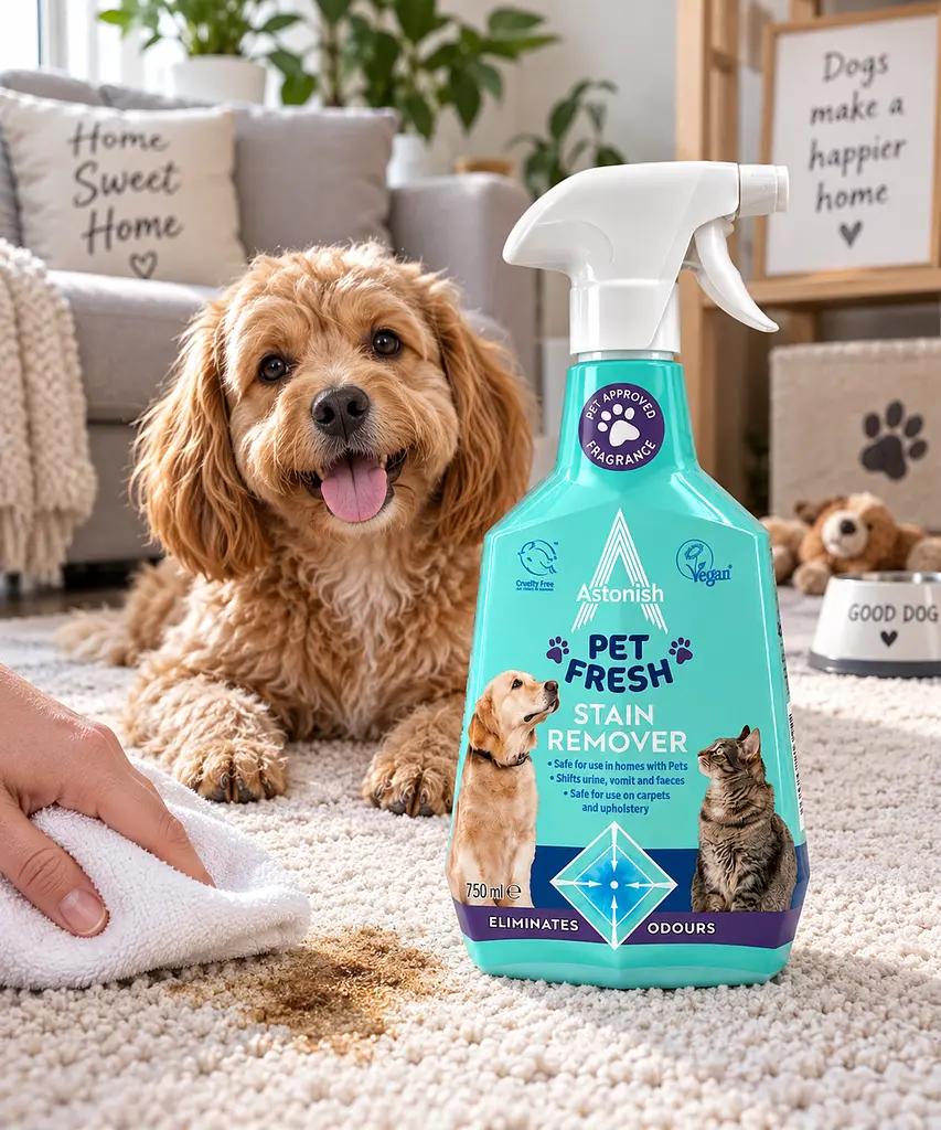 Плямовивідник для тварин Astonish Pet Fresh - засіб для видалення плям та неприємних запахів 750 мл - фото 4