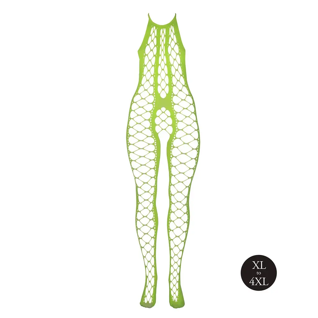 Бодістокінг - Ouch! Bodystocking With Halterneck, XL/4XL - фото 4
