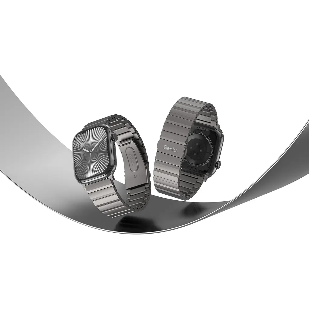 Ремешок Benks AeroTitan для Apple Watch 44/45/46/49mm Titanium [161131] - фото 10
