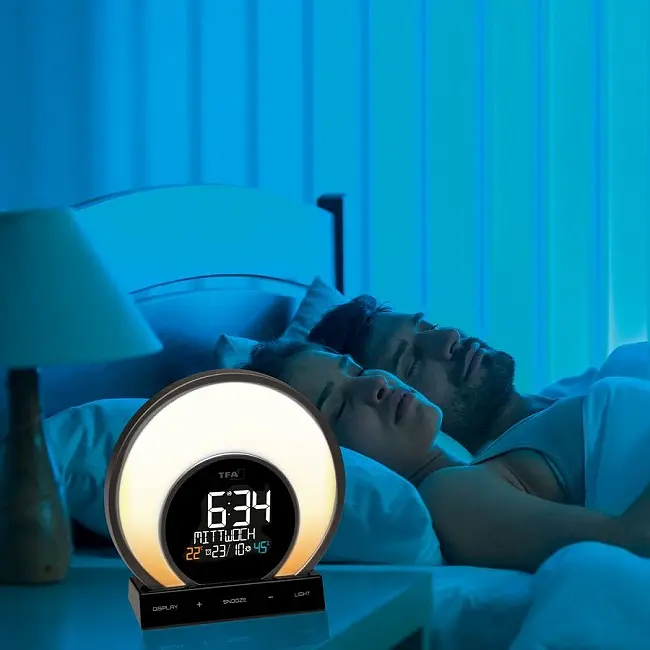 Будильник світловий з різнокольоровою підсвіткою TFA Soluna 60202601 - фото 10