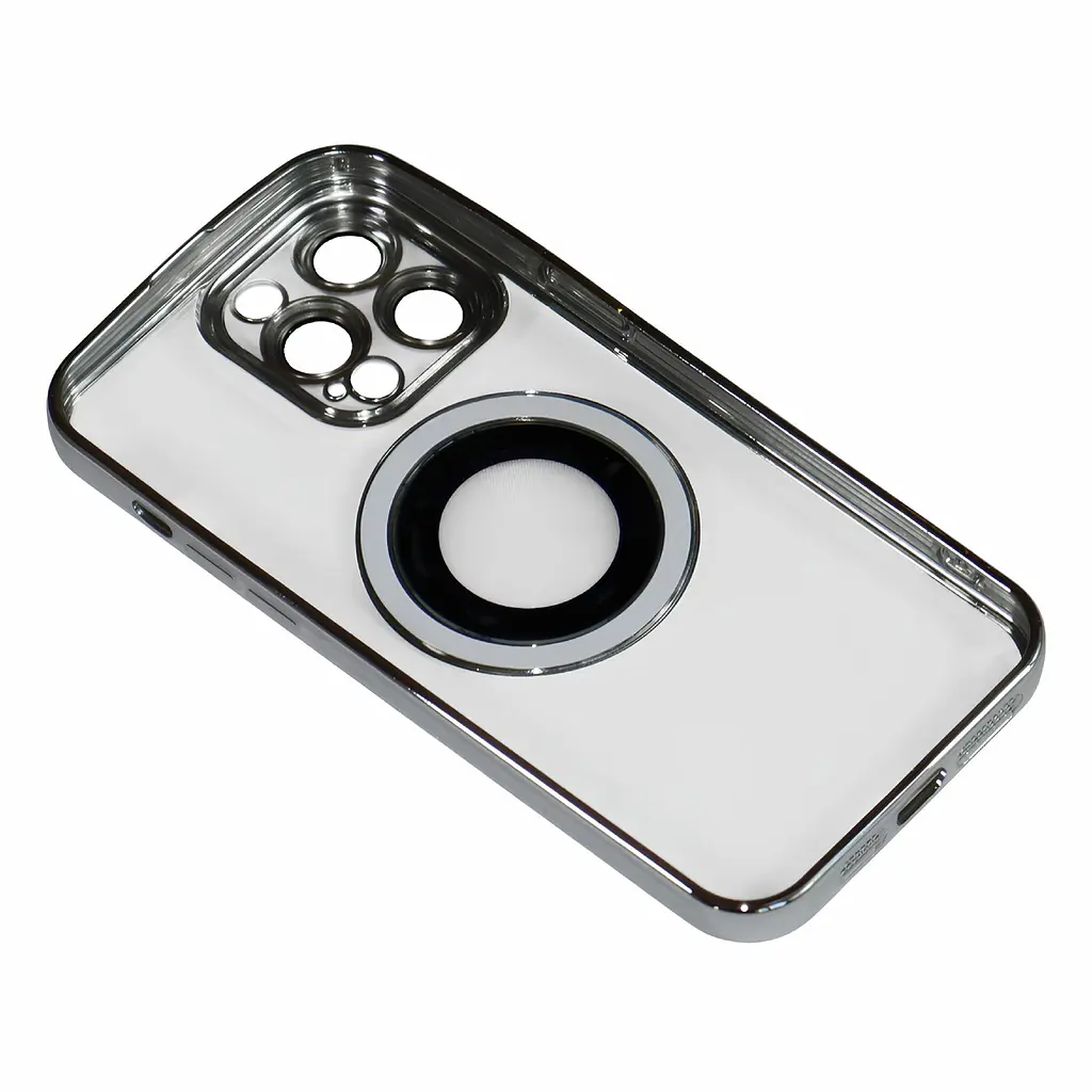 Магнитный чехол XON PhoneCase Magnetic для iPhone 14 Pro Max (PCMC1114004G 8031) Серый/Прозрачный - фото 2