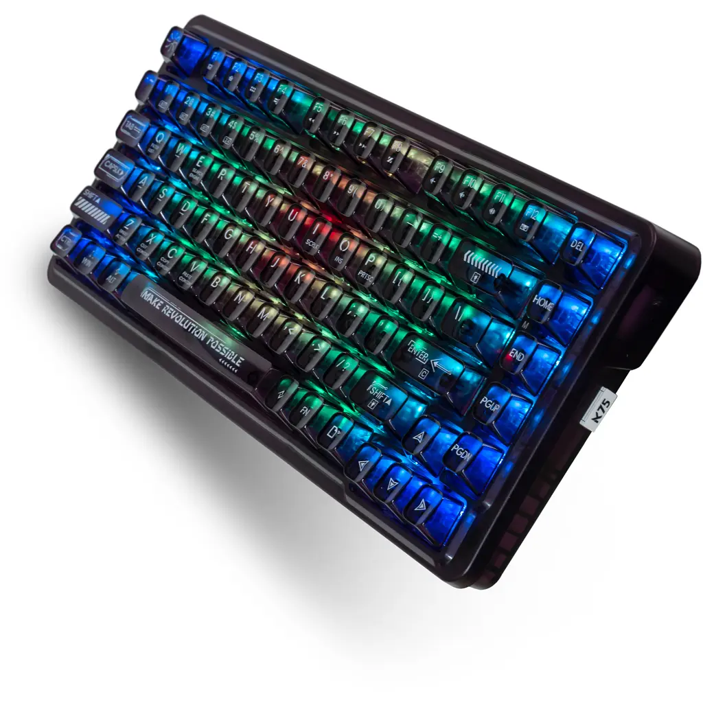 Клавіатура Thunderobot K75 TKL RGB Tri-mode Violet Mist Moon Switch Purple (6932066305550) - фото 3