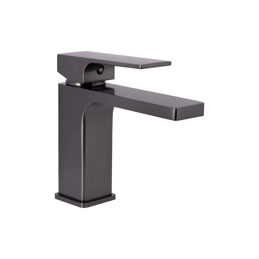 Змішувач з гігієнічною лійкою Qtap Gemini QTGEM272GMB45692 Gunmetal Black PVD, Шліфований чорний хром - фото 2
