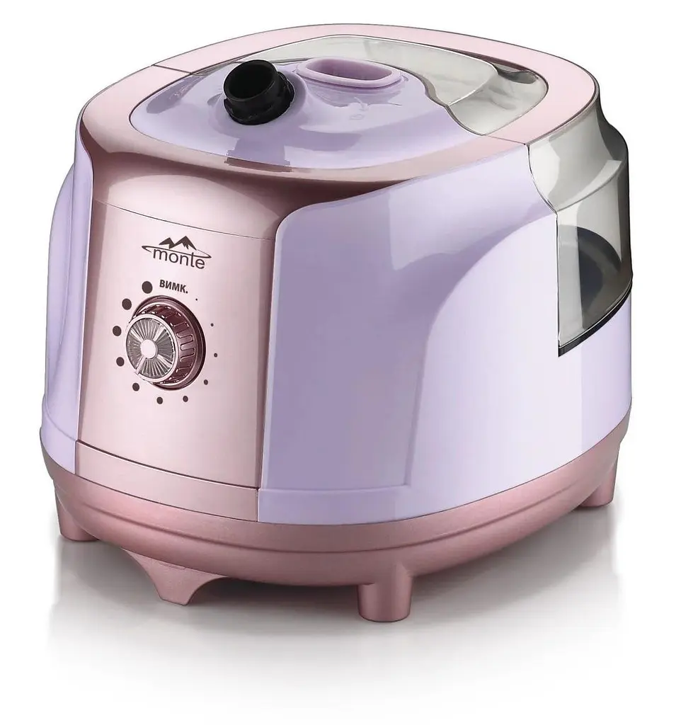 Горизонтальный отпариватель Monte MT-1561 паровой утюг для глажки 1950 Вт Розовый - фото 2